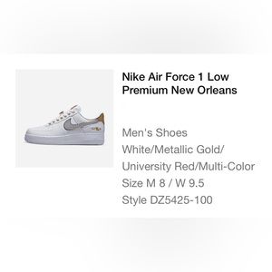 Nike Air Force 1 Low
Premium New Orleans